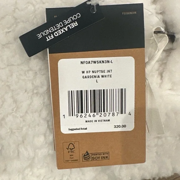 North Face Women’s Nupste Sherpa Puffer Jacket Responsible Down Cropped - Picture 2 of 10